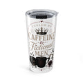 20oz Tumbler — Fueled by Caffeine & Fictional Men