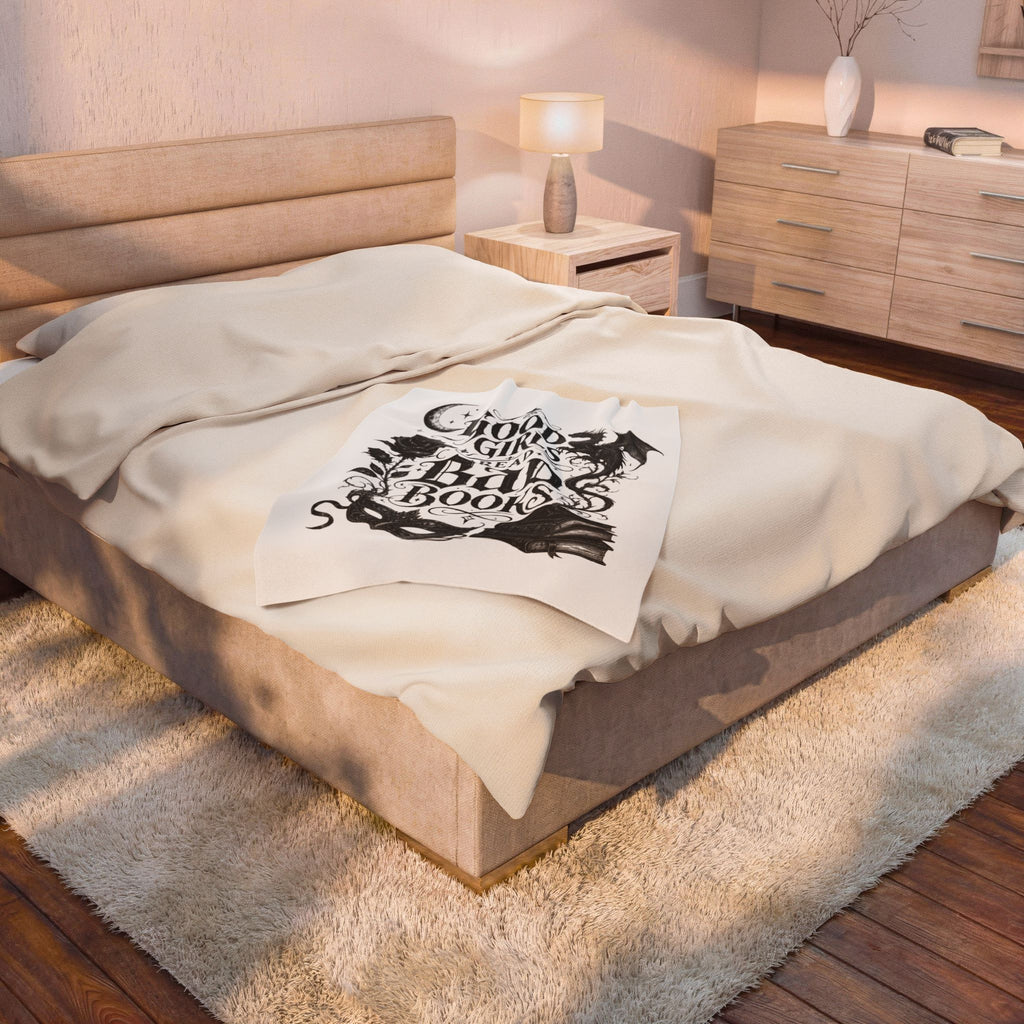 "Good Girls Read Bad Books" Blanket (30x40)"   (50x40)"   (60x80)"