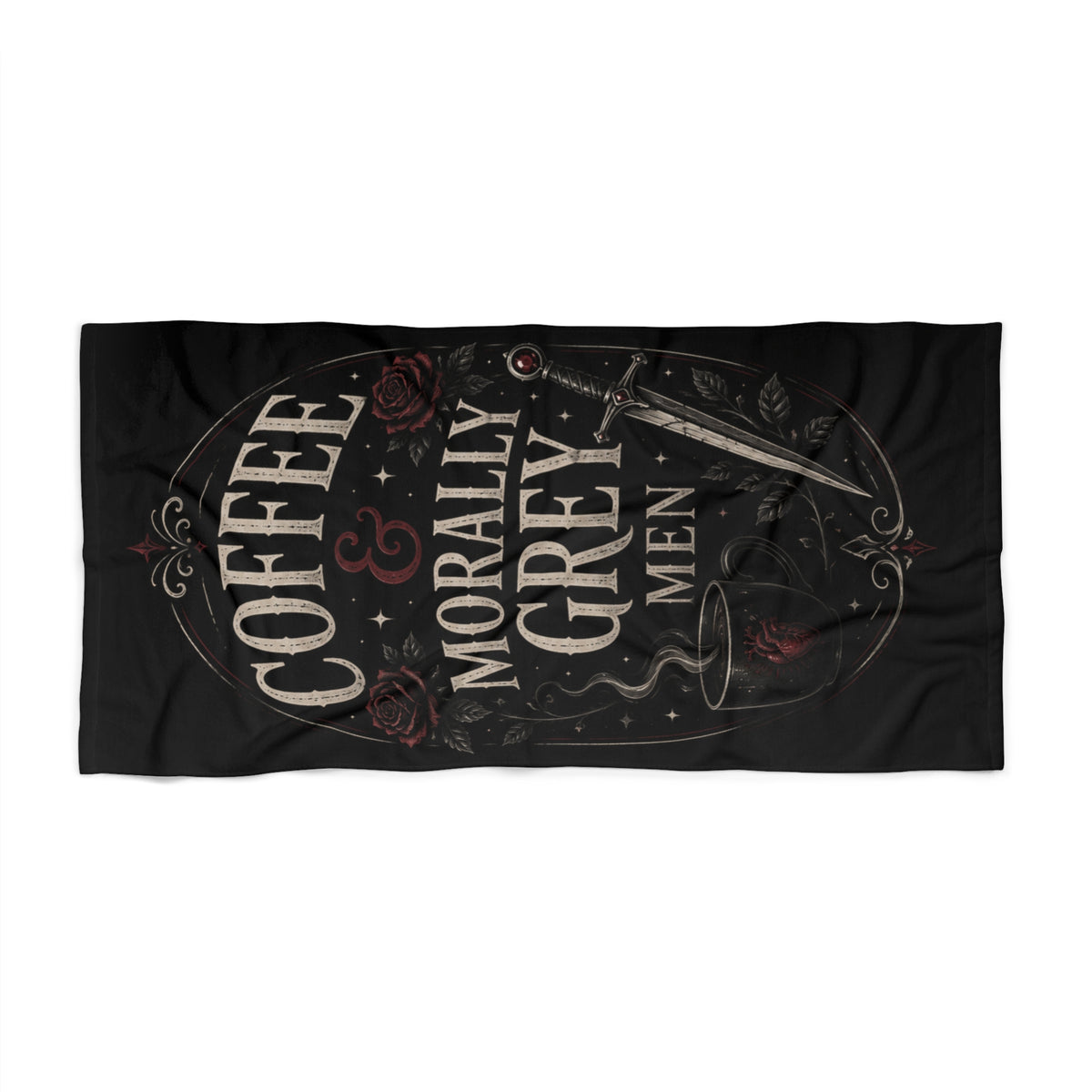 Beach Towel - Coffee & Morally Grey Men