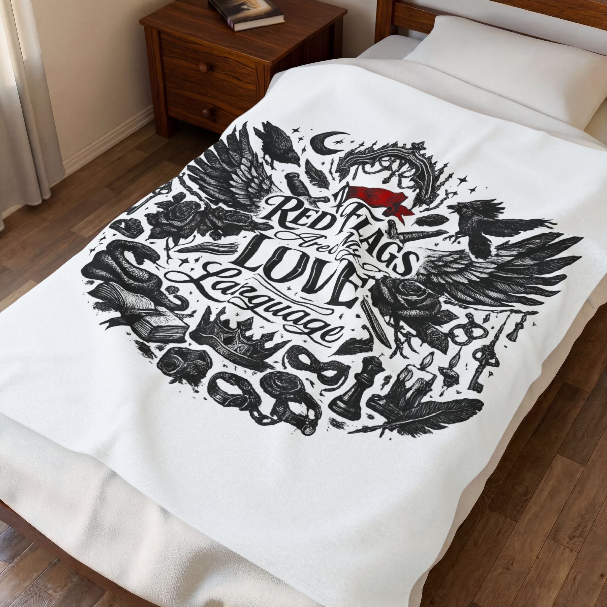 "Red Flags Are My Love Language"Blanket  (30x40)"  (50x60)"  (60x80)"