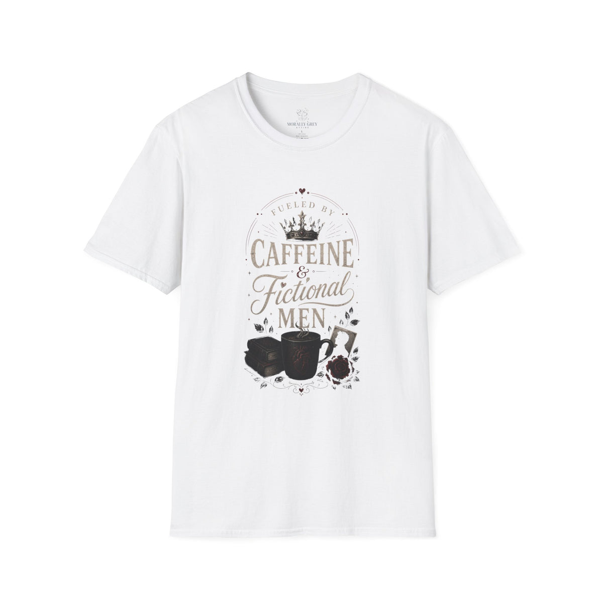 Caffeine & Fictional Men T-Shirt