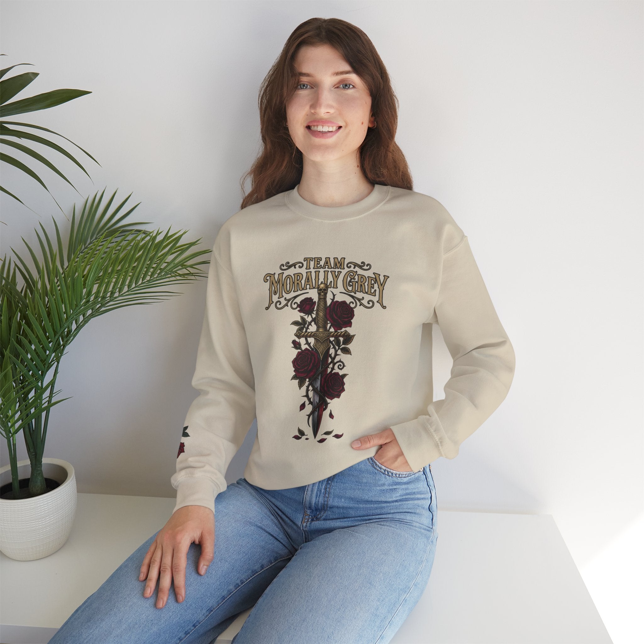 Team Morally Grey Crewneck Sweater