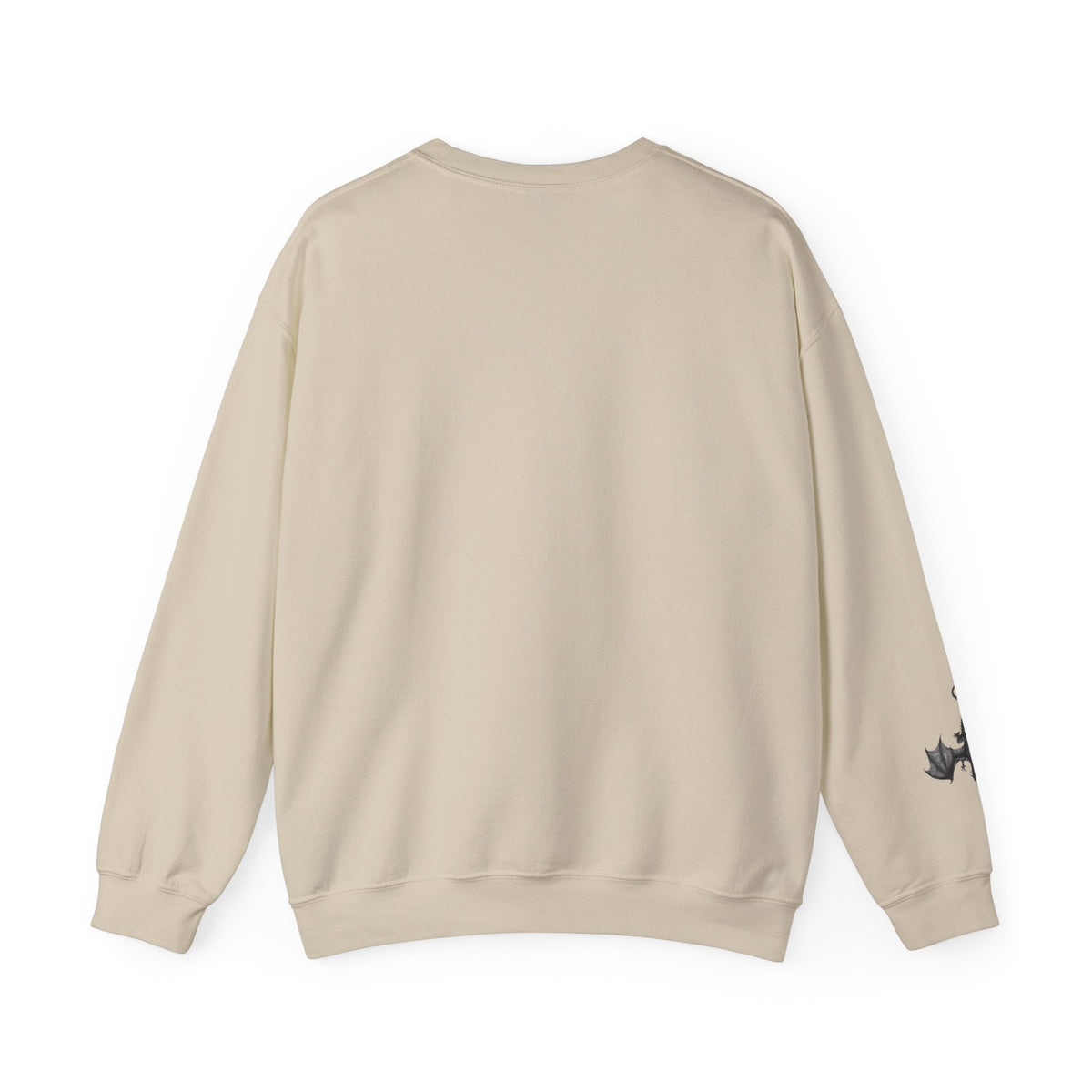 Crewneck Sweatshirt — "You Had Me at Trigger Warning" Gothic Bat Floral Design