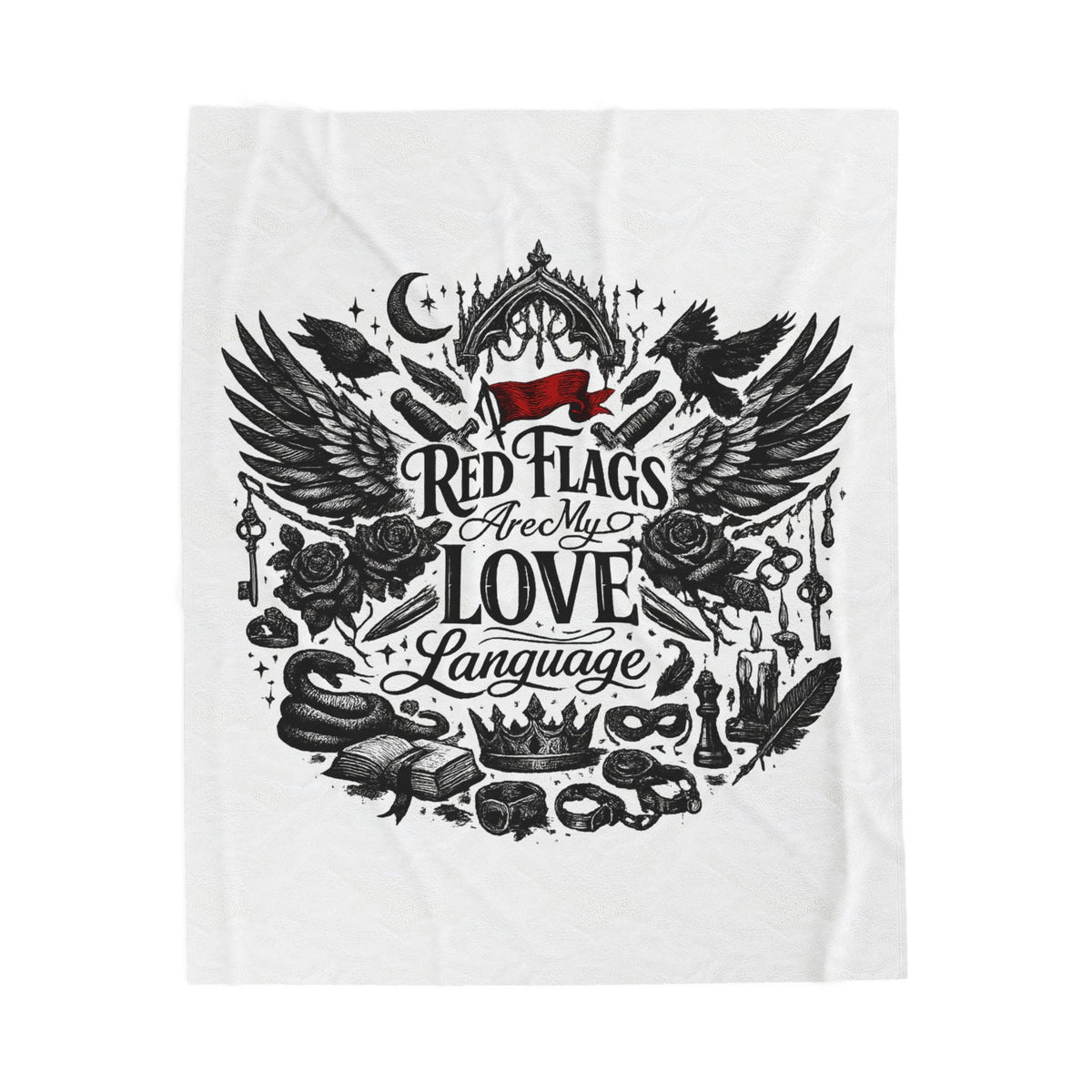 "Red Flags Are My Love Language"Blanket  (30x40)"  (50x60)"  (60x80)"