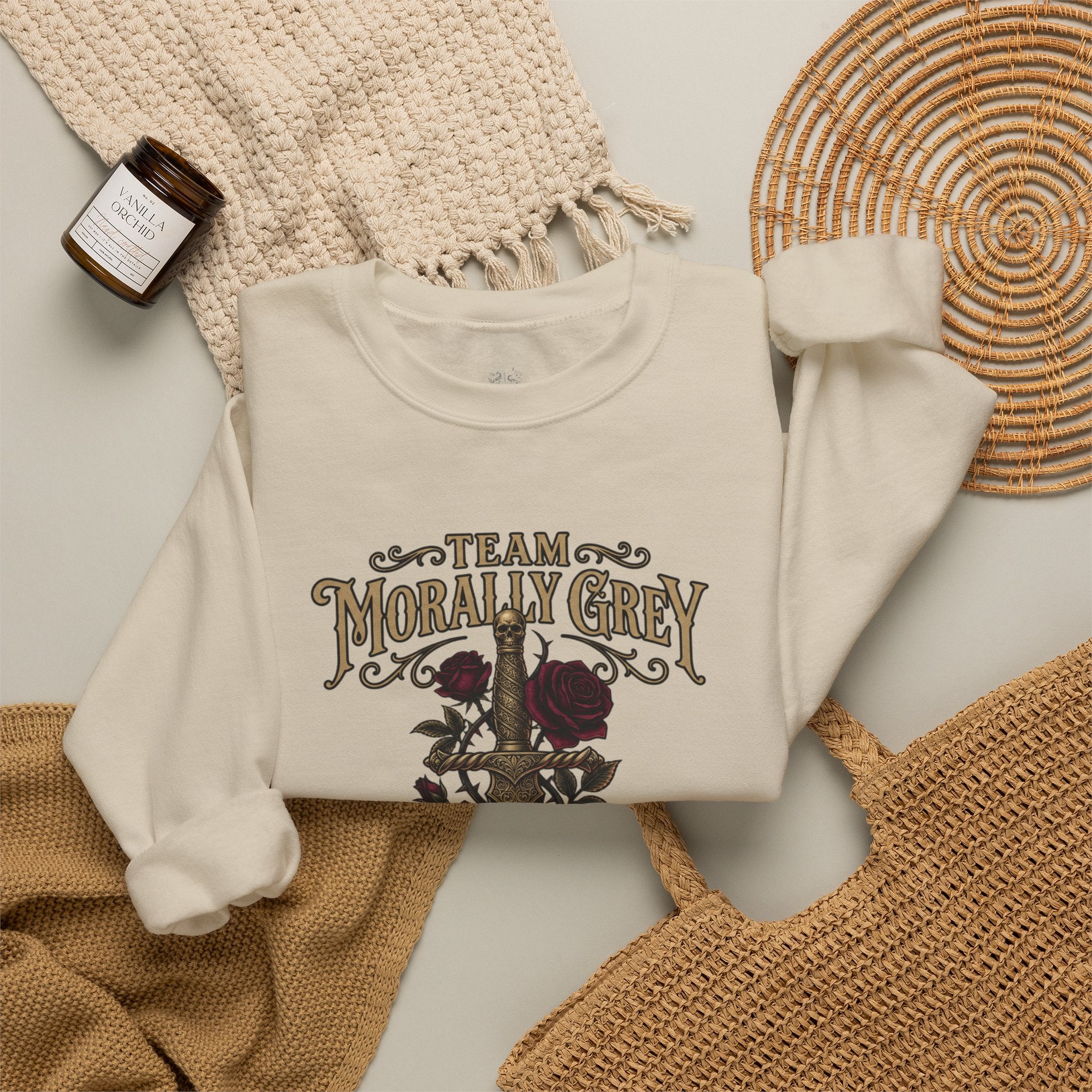 Team Morally Grey Crewneck Sweater