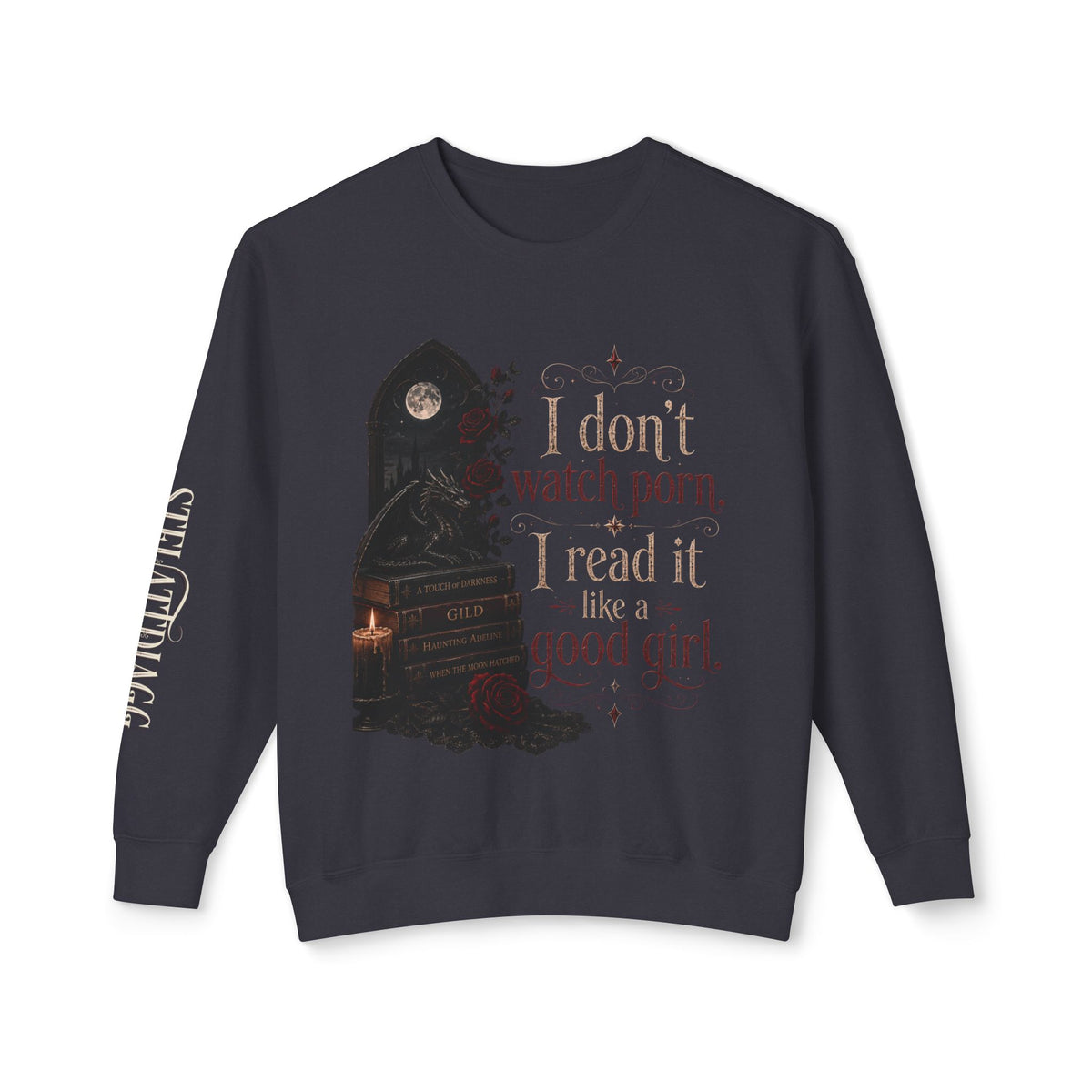 “I don’t watch porn. I read it like a good girl.” Sweater