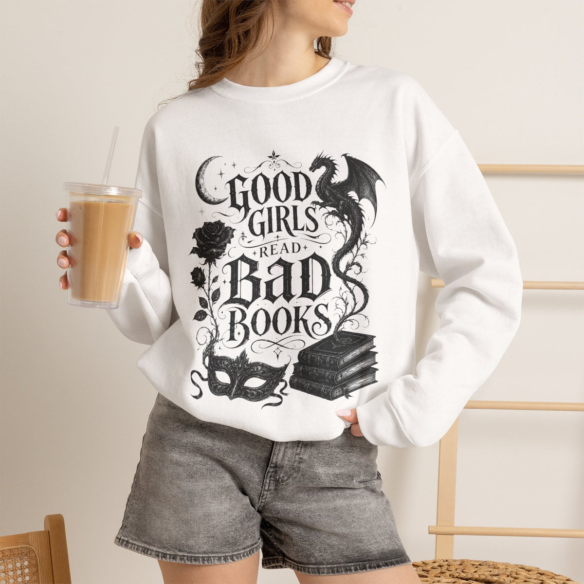 "Good Girls Read Bad Books" Crewneck