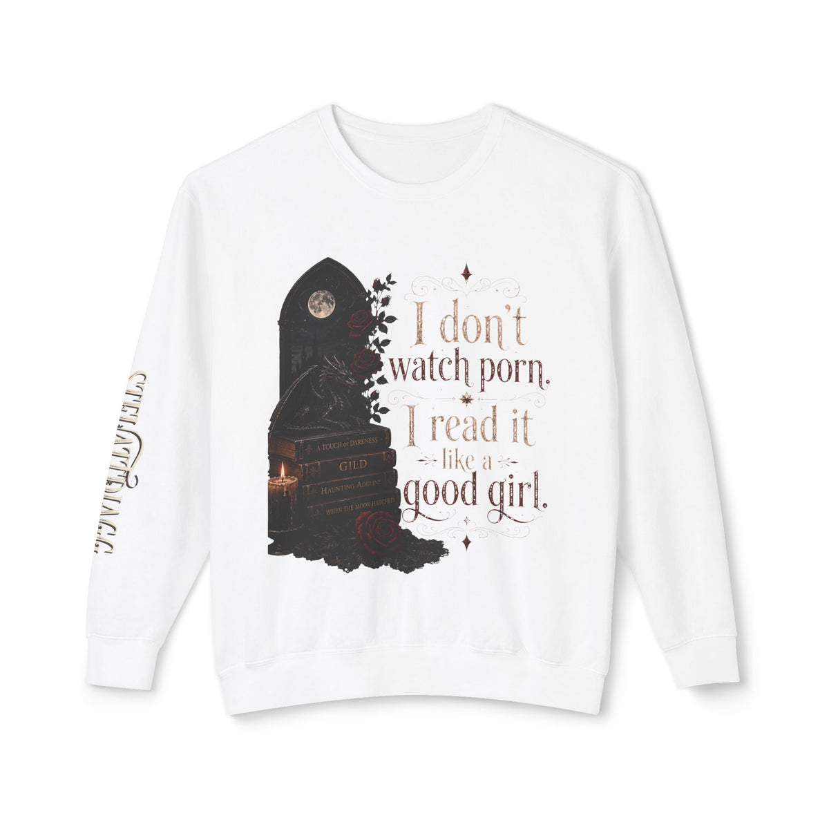 “I don’t watch porn. I read it like a good girl.” Sweater