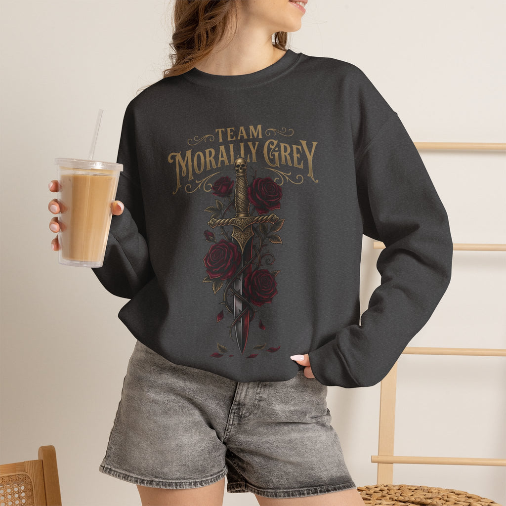 Team Morally Grey Crewneck Sweater