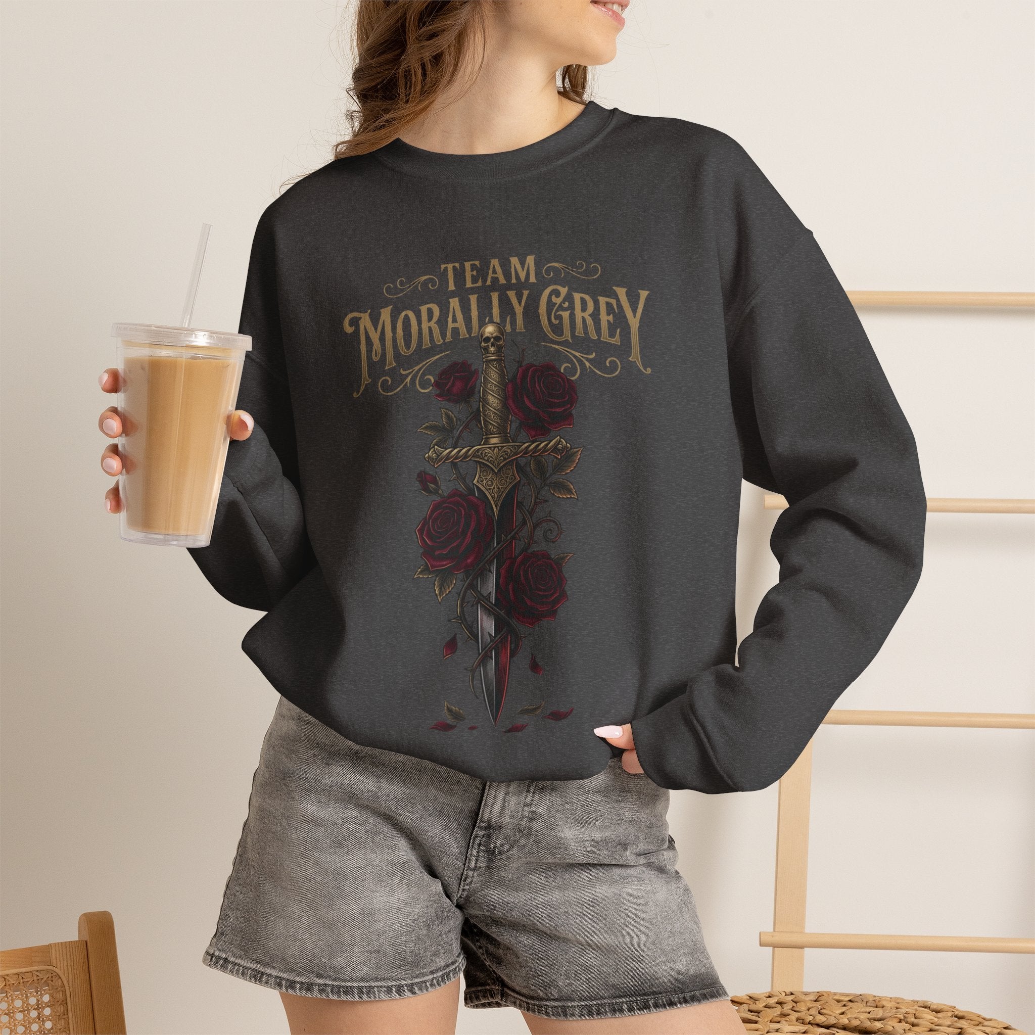 Team Morally Grey Crewneck Sweater