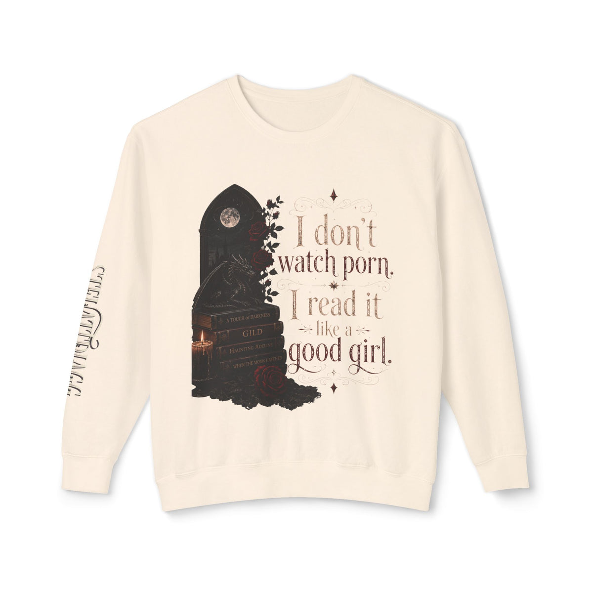 “I don’t watch porn. I read it like a good girl.” Sweater