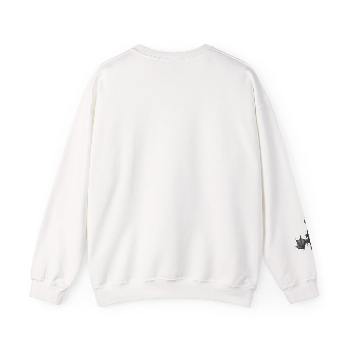 Crewneck Sweatshirt — "You Had Me at Trigger Warning" Gothic Bat Floral Design