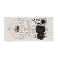 Beach Towel - "Fueled by Caffeine & Fictional Men" Vintage Literary Design