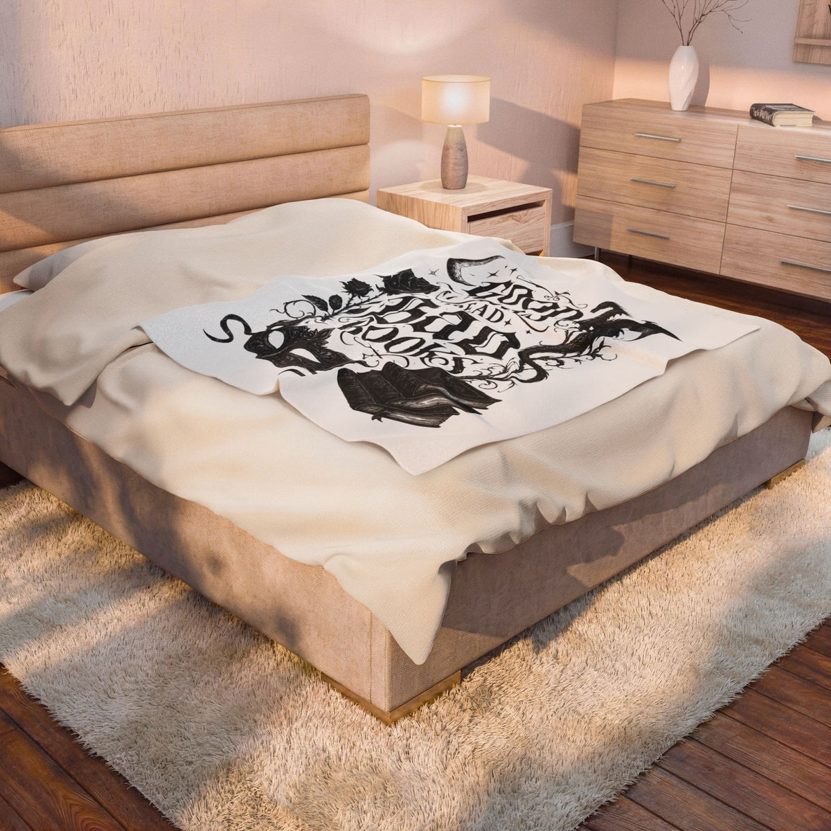 "Good Girls Read Bad Books" Blanket (30x40)"   (50x40)"   (60x80)"