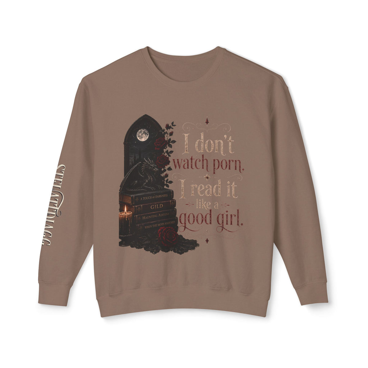 “I don’t watch porn. I read it like a good girl.” Sweater