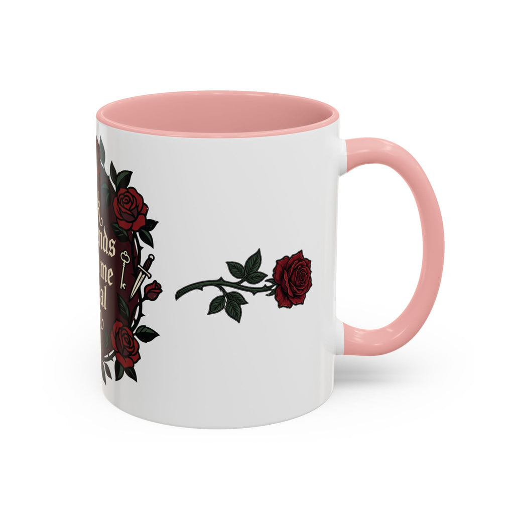 Book Boyfriends Ruined Me Coffee Mug — Gothic Rose Accent Mug (11/15 oz)