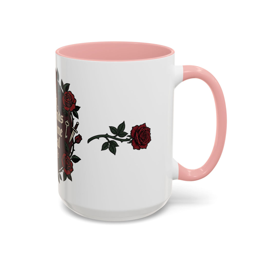 Book Boyfriends Ruined Me Coffee Mug — Gothic Rose Accent Mug (11/15 oz)