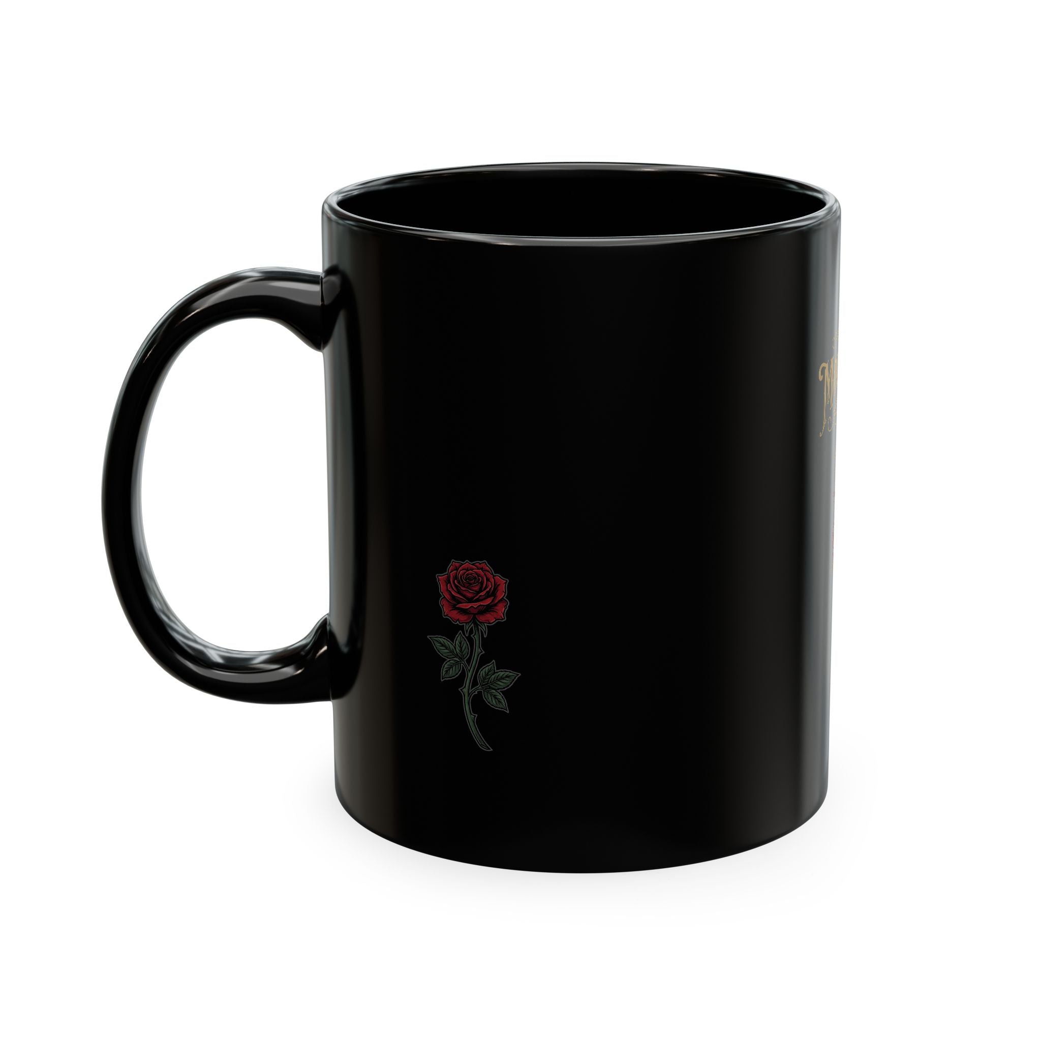 Team Morally Grey Ceramic Mug — Gothic Sword & Rose Coffee Cup